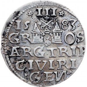 Poland, 3 Groszy / Trojak 1583, Riga