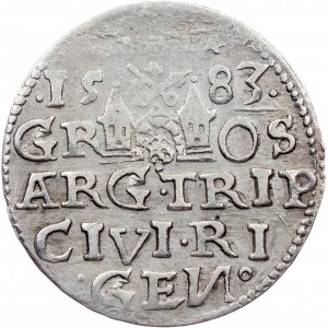 Poland, 3 Groszy / Trojak 1583, Riga
