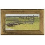 Roman Kochanowski, PEJZAŻ Z ŻERDZIAMI, ok. 1890