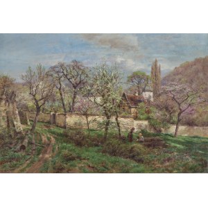 Heinrich Hartung, SPRING IN THE GARDEN, 1901