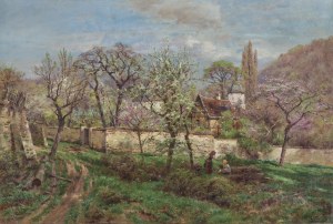 Heinrich Hartung, SPRING IN THE GARDEN, 1901