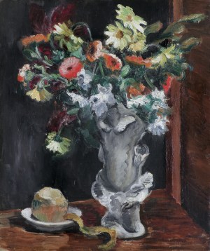 Alicja Halicka, MARTWA NATURA Z POTTED JABŁKIEM (Nature morte avec pomme pelée), 1930