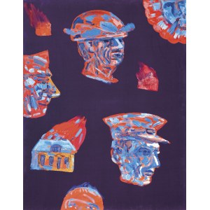 Edward Dwurnik, NIECH ŻYJE WOJNA, 1991