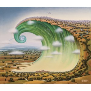 Jacek Yerka, SIELSKIE TSUNAMI, 2024