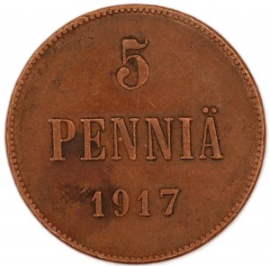Finland. 5 Pennia 1917 Helsinki