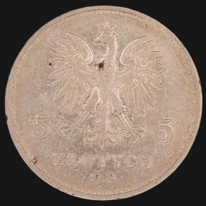 Polonia. 5 Zlotych 1830 1930 Insurrezione di novembre Argento