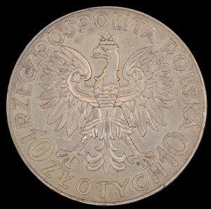 Poľsko. 10 Zlotých 1933 Ján III Sobieski Striebro