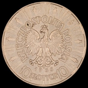 Poland. 10 Zlotych 1935 Pilsudski