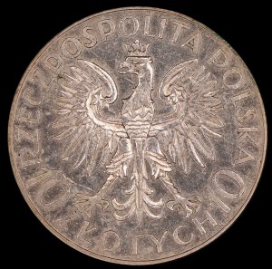 Polen. 10 Zlotych 1933 Romuald Traugutt Silber