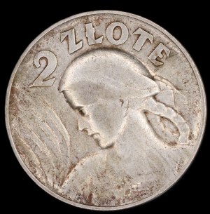 Polsko. 2 Zlote 1925 Philadelphia Silver