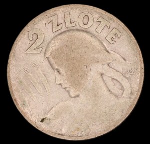 Polsko. 2 Zlote 1925 London Silver
