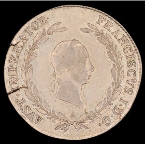Austria. 20 Kreuzer 1827 A Vienna Silver