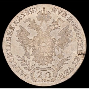 Austria. 20 Kreuzer 1827 A Vienna Silver