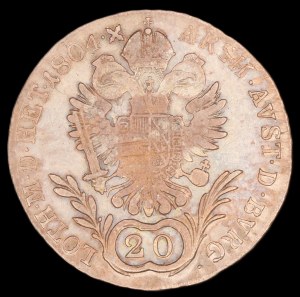 Romania. RDR 20 Kreuzer 1804 G Baia Mare Silver