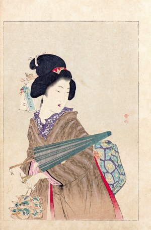 Watanabe Seitei (1851-1918), Po deszczu, Tokio, 1893