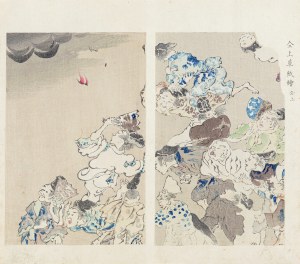 Watanabe Seitei (1851-1918), Ognik na niebie, Tokio, 1891