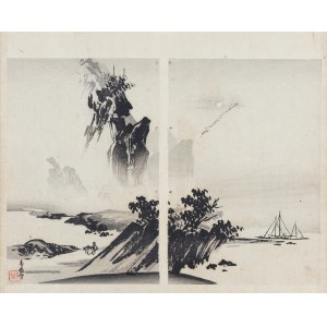 Yamada Kōtarō, Nakamura Busuke, Odlot żurawi, za Sesshu Toyo, Kioto, 1892