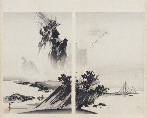 Yamada Kōtarō, Nakamura Busuke, Odlot żurawi, za Sesshu Toyo, Kioto, 1892