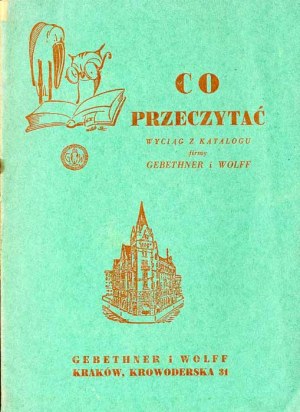Co si přečíst. Výňatek z katalogu firmy Gebethner a Wolff, 1942.