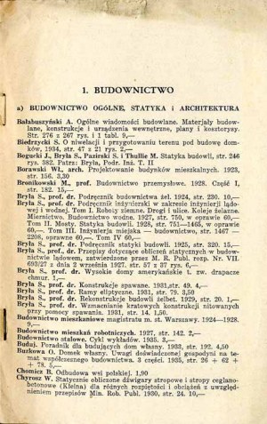 Technology. Catalog of publications. Polish Bookstore B. Połoniecki, January 1936