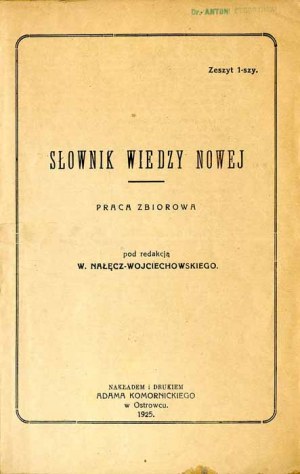 Slovník nových poznatků. Sborník prací. Z.1, 1925 Slovník esoteriky.