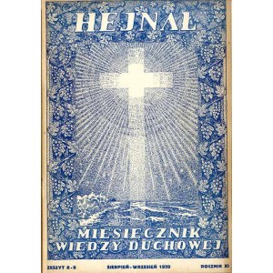 Hejnał. Miesięcznik wiedzy duchowej. R.11 (1939). Z.8-9 (Sierpień-Wrzesień 1939)