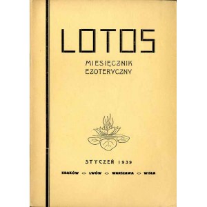 Lotos. Miesięcznik. R.6 (1939). Z.1 Styczeń, ezoteryka, parapsychologia, Nostradamus