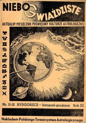 Starry Skies. A current monthly magazine devoted to astrological culture. R.3 (1937). No. 11-12