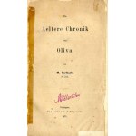 Max Perlbach: Die Aeltere Chronik von Oliva, wydanie jedyne z 1871