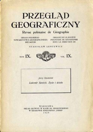 Jerzy Smolenski: Ludomir Sawicki - life and work, 1929