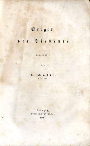 Johann Michael von Söltl: Gregor der Siebente, 1847 Pope Gregory VII