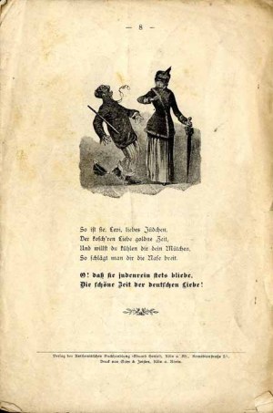 Eduard Schwechten: Das Lied vom Levi. I, cca 1896, antisemitská parodie