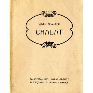 Wiktor Gomulicki: Chałat, wydanie 1 osobne 1905 judaik