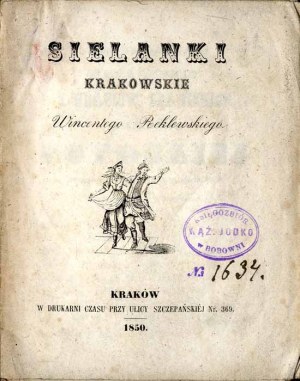 Krakovské idyly od Wincentyho Reklewského, jediné vydanie z roku 1850