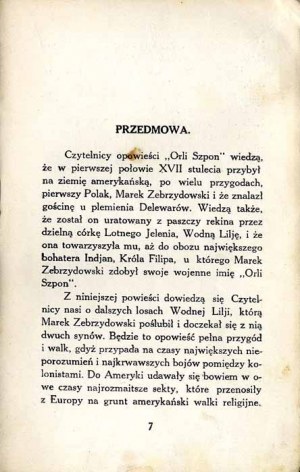 Boleslaw Zielinski: Water Lilja. Daughter of the heroic leader of the Delewars..., ca 1922