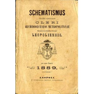 Schematyzm grekokatolickiej archidiecezji lwowskiej na rok 1889, w języku łacińskim
