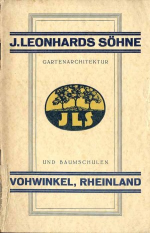 J. Leonhards Söhne. Gartenarchitektur und Baumschulen 1927, nursery