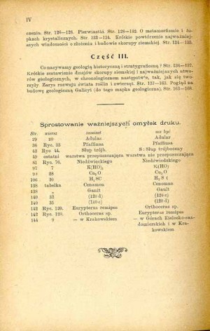 Tadeusz Wiśniowski: Principles of mineralogy and geology for the upper grades of secondary schools..., 1902