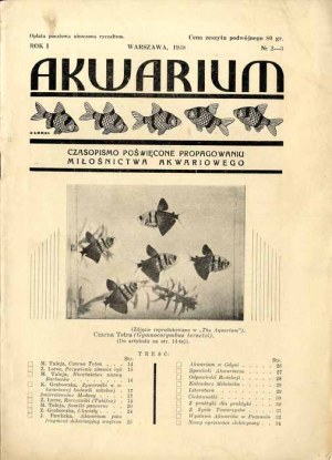 Akwarium. Czasopismo... R.1 (1938). Nr 2-3 (Sierpień-Wrzesień 1938)