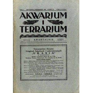 Akwarjum i Terrarjum. Kwartalnik. R.1 (1925). Z.2 (Październik 1925)