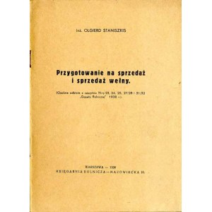 Olgierd Staniszkis: Przygotowanie na sprzedaż i sprzedaż wełny, 1938