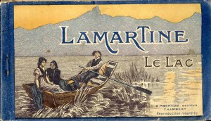 Lamartine Le Lac, album of 12 postcards ca 1910, France Lake Bourget, Alphonse de Lamartine