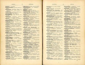 Feliks Piestrak: German-Polish mining dictionary, first edition of 1913
