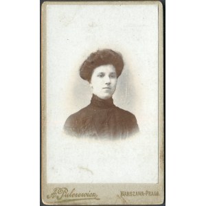 WARSAW - PRAGUE, Cardboard photograph from the atelier of A. Pulerewicz