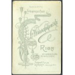 RYGA, Fotografia kartonikowa z atelier L. Wirschikowski