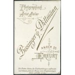 GERMANY / ERFURT, Cardboard photograph from atelier Bissinger &amp; Dittmann