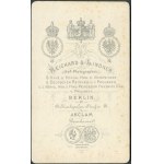GERMANY / BERLIN, Cardboard photograph from atelier Reichard &amp; Lindner