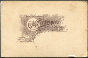 LETTLAND / MITAWA, Pappfotografie aus dem Atelier C.Puttrig 1906