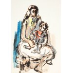 Samuel Tepler (1918 -1998, Macierzyństwo/Kobiety przy pracy (praca dwustronna), lata 70. XX w.