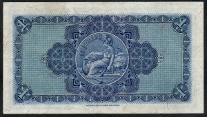 Schottland. Britische Leinenbank 1 Pfund 1946